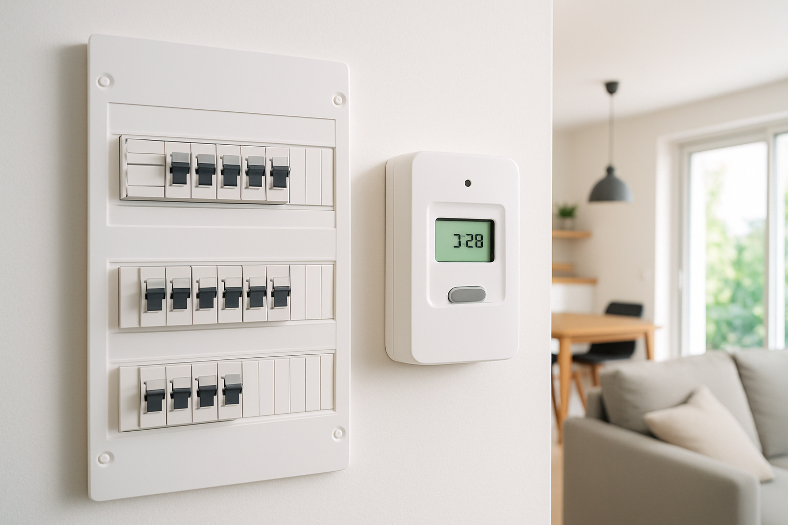 Panneau électrique et compteur intelligent maison moderne - Fournisseurs d'électricité