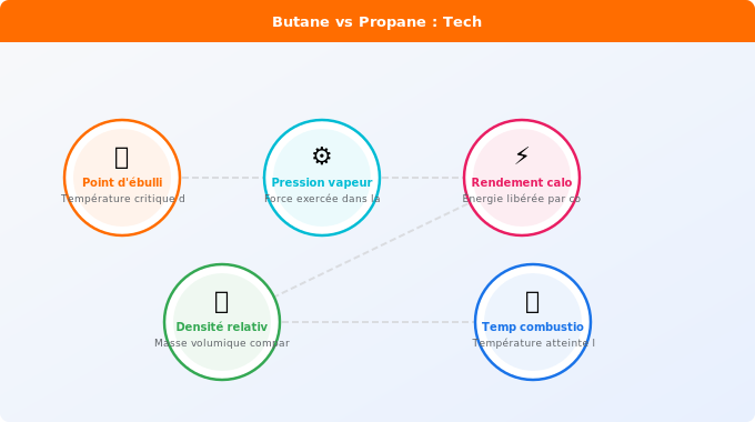 Les différences clés : température, performance et usages Schéma technique 1. Gaz — Les différences clés : température, performance et usages