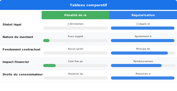 Frais de résiliation et pénalités : ce que vous ne devez pas Schéma comparatif 5. Électricité — Frais de résiliation et pénalités : ce que vous ne devez pas