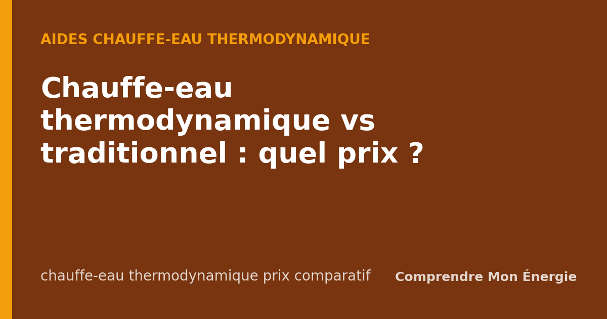 Chauffe-eau thermodynamique vs traditionnel : quel prix ?