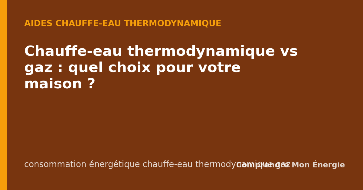 Chauffe-eau thermodynamique vs gaz : quel choix pour votre maison ?